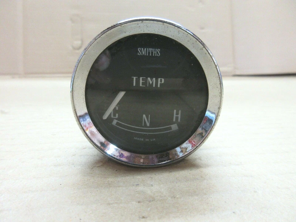 Vintage MG MGB Smiths Round Temperature Gauge L2 - Image 1 of 4