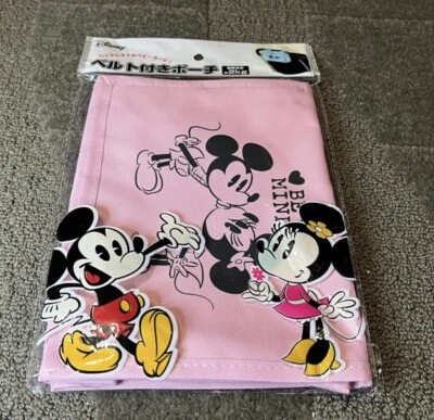 Bolso Cochecito de Bebé Rosa Pastel Mickey Mouse y Minnie Mouse Exclusivo de Disney de Japón Foto 1 de 4