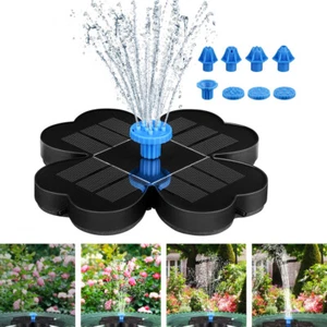 Springbrunnen Solarpumpe Teichpumpe Brunnen Fontäne Garten Wasserspiel Solar* - Bild 1 von 18