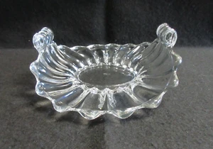 Vintage Heisey Crystolite (#1503) Oval 7” Curved Handles Bonbon/Candy/Nut Dish - Picture 1 of 12