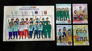 Malaysia Schule uniformiert 2024 Pfadfinderin Führer Rotes Halbmondkreuz (Stempel Stempel postfrisch - Bild 1 von 5