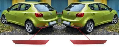 NEW FOR SEAT IBIZA HATCHBACK 2012 - 2017 REAR BUMPER REFLECTOR PAIR SET - Image 1 of 3