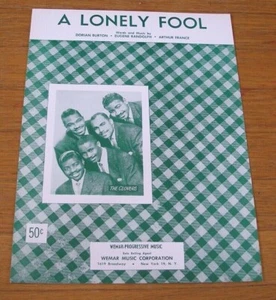 The Clovers 1956 Noten "A Lonely Fool" cLEAn Original! Doo-Wop - Bild 1 von 5