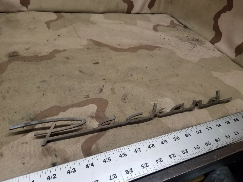 (1) NOS 1955 1956 55 56 Packard 400 Patrician 加勒比徽章脚本徽章 — 第 1/4 张图片