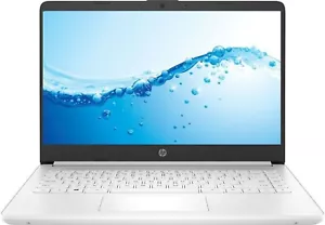 NEW HP 14" Laptop Intel N4020 2.8GHz 64GB eMMC 4GB RAM Win 11 Webcam BT White - Picture 1 of 5
