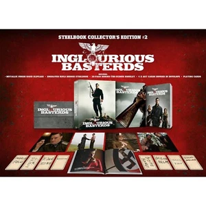 Inglorious Basterds 2 Disc 4k UHD + Blu Ray Steelbook Collectors Edition #2 NEW - Picture 1 of 3
