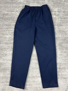 Bobbie Brooks Pants Womens 12 Blue Pull On Elastic Waist 100% Polyester - Picture 1 of 12