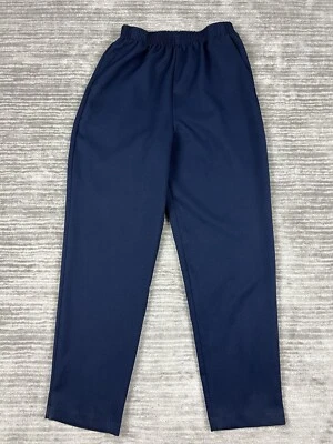 Bobbie Brooks Pants Womens 12 Blue Pull On Elastic Waist 100% Polyester - Image 1 of 4