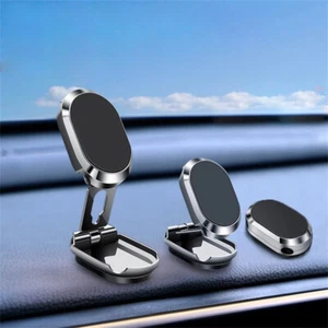 360d Strong Magnetic Foldable Car Phone HolderRotatable Alloy Magnet Mount Stand - Zdjęcie 1 z 16