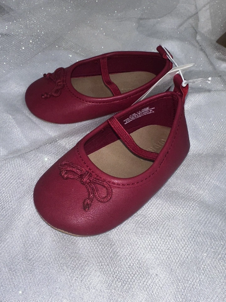 Old Navy Red Baby Girl Shoes 6-12 M - Image 1 of 4