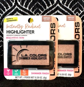 2pk LA COLORS GLOW TIME CBPP257 FACE HIGHLIGHTER RADIANT ILLUMINATOR BRONZER LOT - Picture 1 of 4