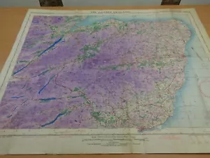 WW2 RAF / ARMY map of "THE EASTERN HIGHLANDS" (ABERDEEN, DUNDEE, LOCH NESS etc) - Picture 1 of 6