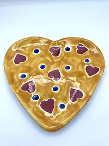 Valentine Heart Shaped 8 1/4” Plate• Mesa Home Heart Signed Mesa Intern. NEW - Picture 1 of 10