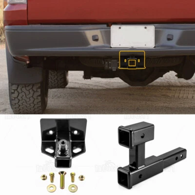 Receptor de enganche de remolque de 2"" con extensor de enganche doble para Mitsubishi Raider 2006-2009 Foto 1 de 4