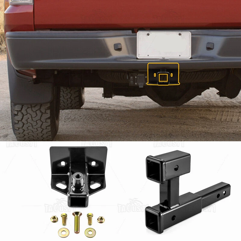 Receptor de enganche de remolque de 2"" con extensor de enganche doble para Dodge Dakota 2005-2010 Foto 1 de 4