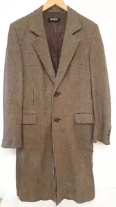 RAF Simons Tweed Coat Autumn Winter 2003 Vintage Long Overcoat Mens Size L 42" - Picture 1 of 18