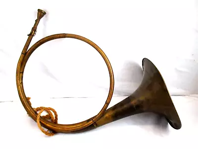Altes Posthorn Jagdhorn Horn Messing Blasinstrument Blechblasinstrument RAR (12) • 89€