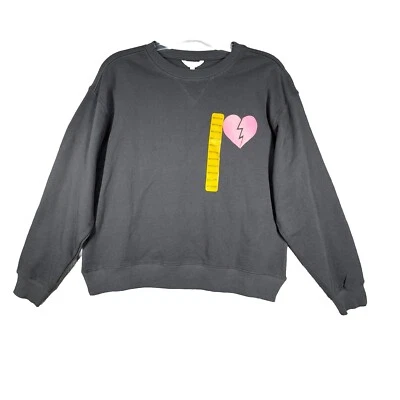 Camisa Wildfox Mujer Mediana Gris Rosa Cuello Redondo Sudadera I Wish it Was Saturday Foto 1 de 4
