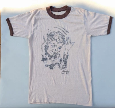 Vintage Original David Bowie 1978 Self Portrait T-Shirt 'Bowie in Berlin' Heroes - Image 1 of 4