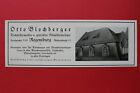 RW1) Werbung Regensburg 1927 Otto Blochberger Dachdecker Blitzableiter Anzeige