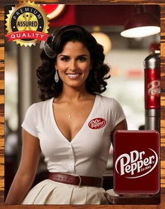 Dr. Pepper - Dr. Pepper Fridge - Metal Sign 11 x 14 - Picture 1 of 4