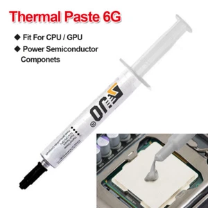 Polysynthetic Silver Thermal Grease CPU Heatsink Compound Paste Syringe - Picture 1 of 6