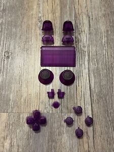 Clear Purple PS4 Pro / Slim Controller Full Set Buttons Thumbsticks Triggers Mod