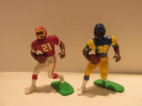 Two 1995 Starting Lineup NFL Action Figures Bettis #36 & Allen #21 Rams Redskins Cover