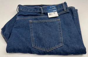 Kmart Basic Editions 46x32 Relaxed Fit Blue Jeans 100% Cotton Denim New W/Tags - Picture 1 of 9