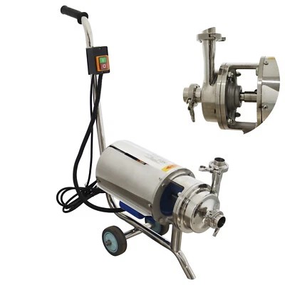 Portable Centrifugal Pump Sanitary Milk Beverages Wine Water Pump 3Ton/h 110V - Image 1 of 4