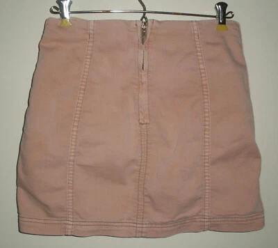 #1166 Minifalda lápiz elástica Free People para mujer talla 2 rosa rosa Foto 1 de 4