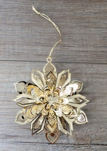 Danbury Mint 2008 Big 3d Star ornamento de oro - Imagen 1 de 7