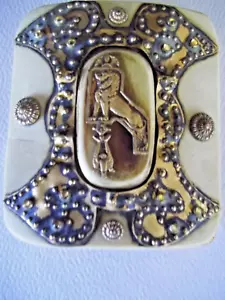 Unique Antique Brass Buckle Lion Eagle Motif Caucasian pre World War one - Picture 1 of 12