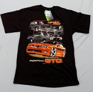 Pontiac GTO Shirt Legendary Muscle schwarz kurzarm Gildan Medium mit Etikett NEU - Bild 1 von 4