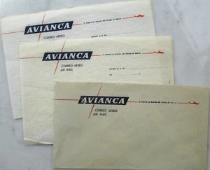 Avianca Airline 1950s Cover and Two Letterhead, Aviation, Colombia Air Mail - Picture 1 of 1