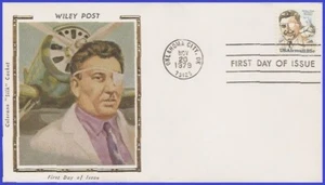 USA4 #C95 U/A COLORANO SILK FDC Wiley Post - Imagen 1 de 1