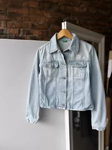 United Colors Of Benetton Women’s Long Sleeve Denim Jacket Pockets Blue Size - S - Picture 1 of 10