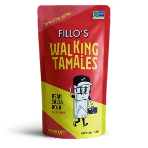 Fillo's gentechnikfrei Walking Tamales Bohne Salsa Roja Tamale 4 Oz. - Bild 1 von 4