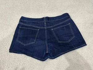Old Navy Jean Shorts Womens Size 12 Blue High Rise Front&Back Pocket Denim NEW - Picture 1 of 2