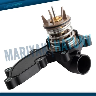 Conjunto de carcasa de termostato de refrigerante de motor para Audi A4 A5 A6 VW Touareg V6 3,0 L Foto 1 de 4