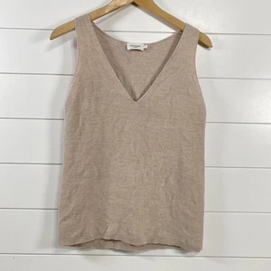 The Reset R Label Damen 100% Wolle Rehkitz Tank Top Gr. M Rosa Minimalistisch Kuschelig Luxe - Bild 1 von 8