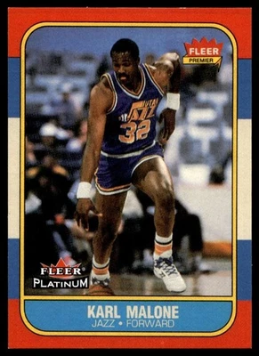 Fleer Platinum 1986 Retro Karl Malone Utah Jazz #68 A1 2001-02 - Imagen 1 de 2