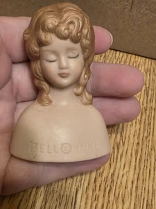 Vintage Doll Head For Crafting Bell Ceramics 1986 - Picture 1 of 13