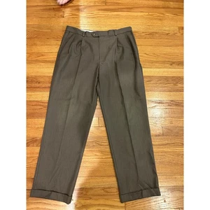 Vestido Stafford Talla 38x32 Marrón Puños Pantalones Oficina  - Imagen 1 de 6