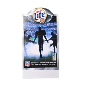 2000 Chicago Bears NFL Miller Lite Game Schedule Football Sports Table Tent Card - Picture 1 of 8