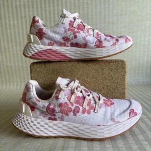 NOBULL AllDay Ripstop Shoes Womens Size 6.5 Cherry Blossom Floral Pink Sneakers - Picture 1 of 17