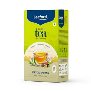 Leeford Detox Kahwa Green Tea- 30 Tea Bags | Helps to Improve Digestion & Detoxi - Picture 1 of 6