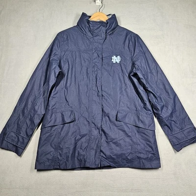 Chaqueta de lluvia Notre Dame para mujer L Lee Valley Irlanda Golf Preppy Ivy Performance Foto 1 de 4