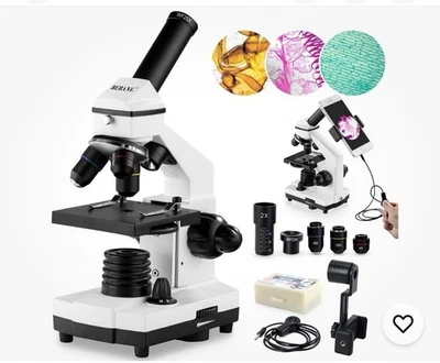 Microscopio BEBANG Ultra Power para Adultos Niños, 100X-2000X Con Accesorios ¡NUEVO! Foto 1 de 4