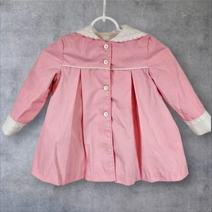 Giacca elegante plissettata rosa casual vintage tempo taglia 4T bambina ragazza A30 - Foto 1 di 10